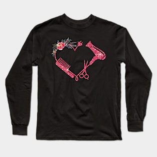 Hairstylist my heart loves Long Sleeve T-Shirt